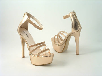 Glitz Shoes Divine Tall Diamante Platform Glitz Shoes